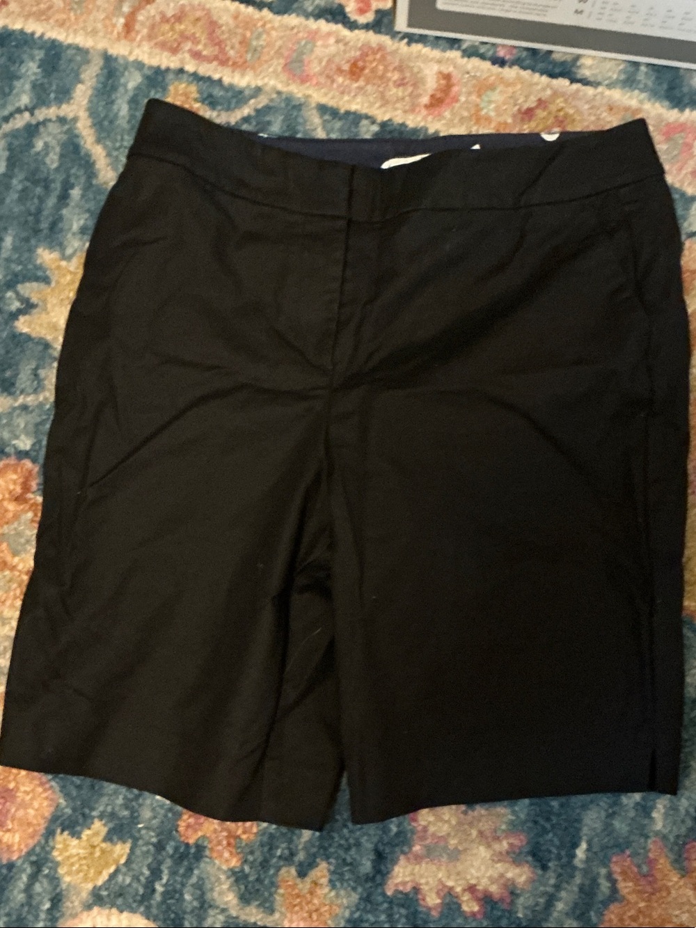 Boden Black Tailored Bermuda Shorts